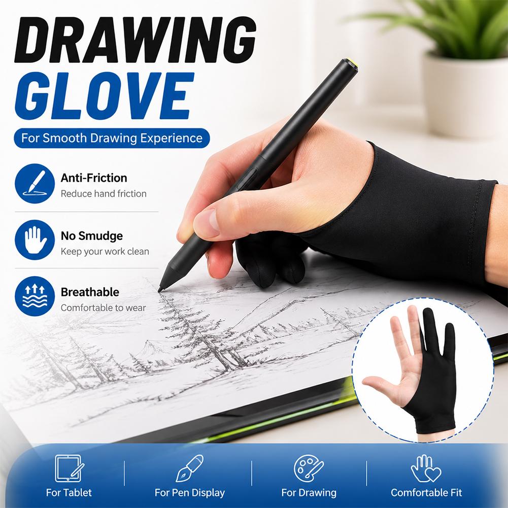 Drawing Glove Artist - Gant de dessin anti-tactile pour artiste,